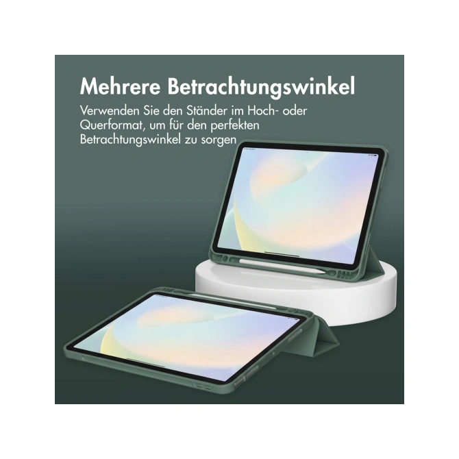 Accezz Smart Silicone Bookcase Apple iPad 11 (2025) 11 inch A16 / iPad 10 (2022) 10.9 inch - Donkergroen
