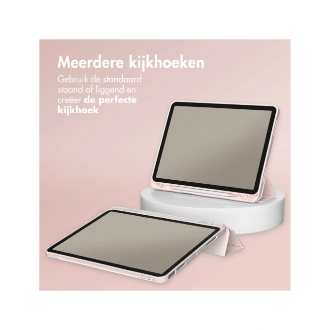 Accezz Smart Silicone Bookcase Apple iPad 11 (2025) 11 inch A16 / iPad 10 (2022) 10.9 inch - Roze