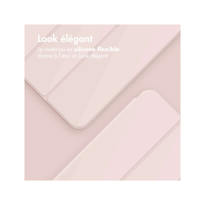 Accezz Smart Silicone Bookcase Apple iPad 6 (2018) 9.7 inch / iPad 5 (2017) 9.7 inch - Roze