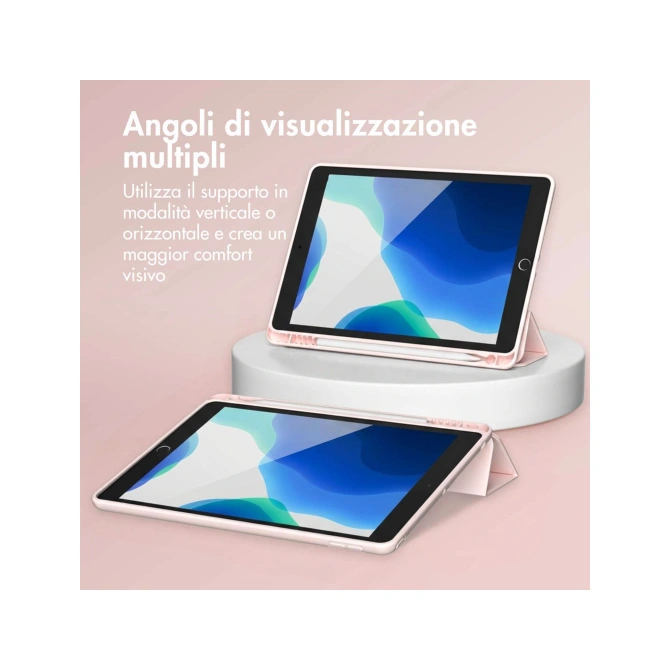 Accezz Smart Silicone Bookcase Apple iPad 6 (2018) 9.7 inch / iPad 5 (2017) 9.7 inch - Roze