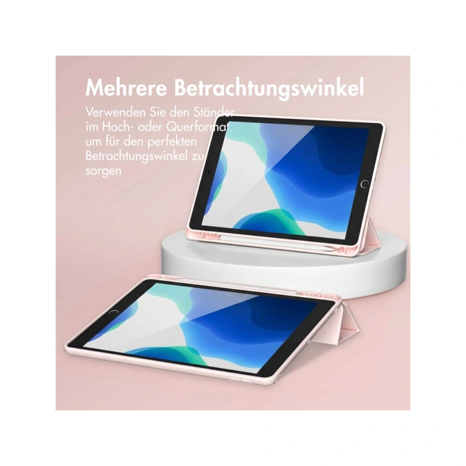 Accezz Smart Silicone Bookcase Apple iPad 6 (2018) 9.7 inch / iPad 5 (2017) 9.7 inch - Roze