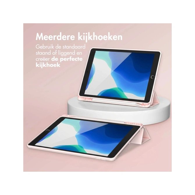 Accezz Smart Silicone Bookcase Apple iPad 6 (2018) 9.7 inch / iPad 5 (2017) 9.7 inch - Roze