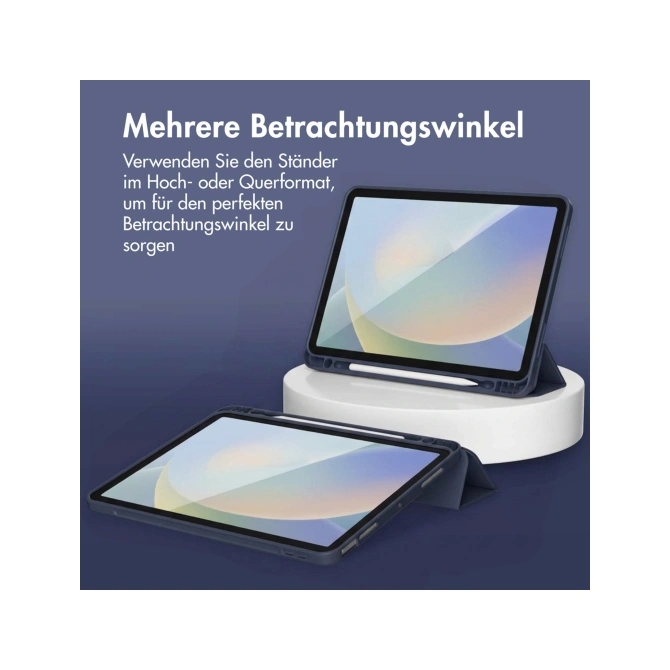 Accezz Smart Silicone Bookcase Apple iPad Air 11 inch (2026) M4 / (2025) M3 / (2024) M2 / Air 5 (2022) / Air 4 (2020) - Donkerblauw