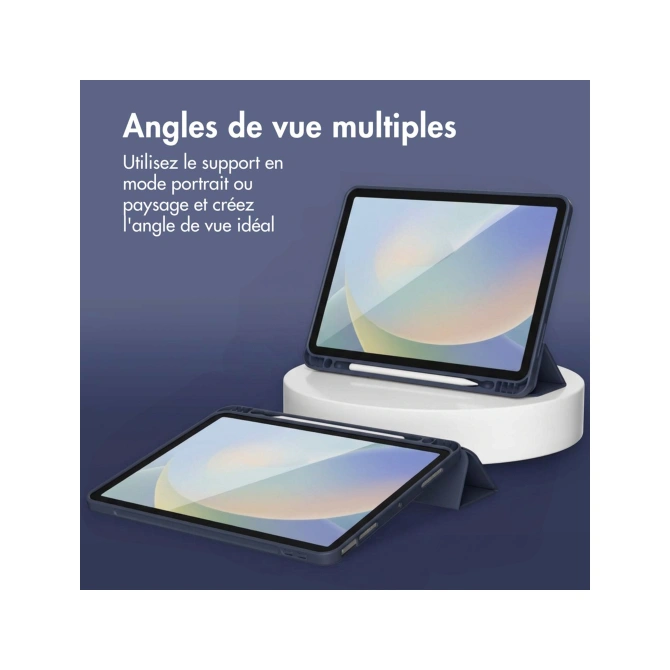 Accezz Smart Silicone Bookcase Apple iPad Air 11 inch (2026) M4 / (2025) M3 / (2024) M2 / Air 5 (2022) / Air 4 (2020) - Donkerblauw