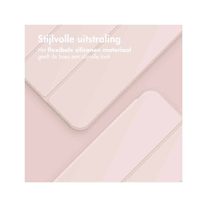 Accezz Smart Silicone Bookcase Apple iPad Air 11 inch (2026) M4 / (2025) M3 / (2024) M2 / Air 5 (2022) / Air 4 (2020) - Roze