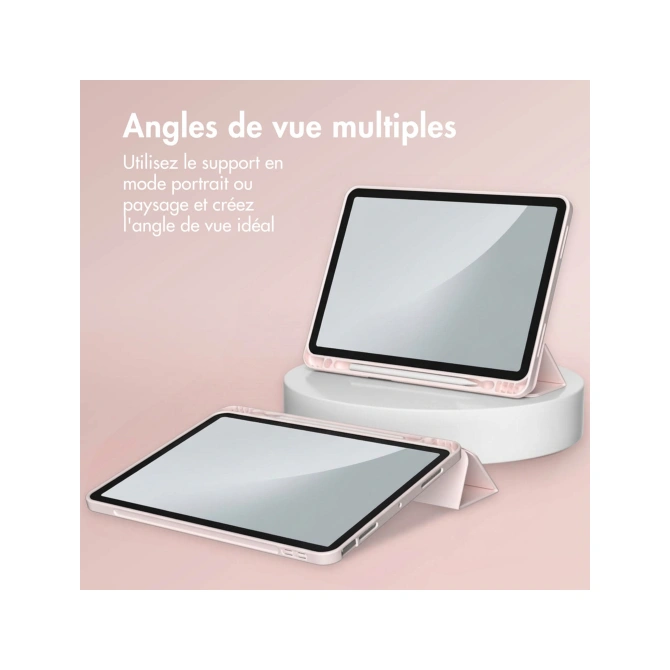 Accezz Smart Silicone Bookcase Apple iPad Air 11 inch (2026) M4 / (2025) M3 / (2024) M2 / Air 5 (2022) / Air 4 (2020) - Roze