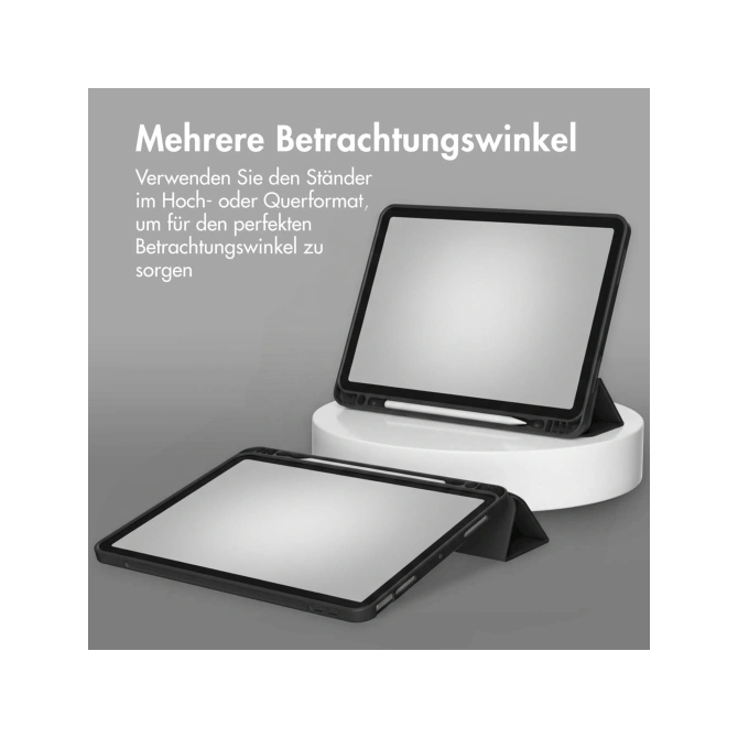 Accezz Smart Silicone Bookcase Apple iPad Air 11 inch (2026) M4 / (2025) M3 / (2024) M2 / Air 5 (2022) / Air 4 (2020) - Zwart