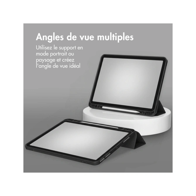Accezz Smart Silicone Bookcase Apple iPad Air 11 inch (2026) M4 / (2025) M3 / (2024) M2 / Air 5 (2022) / Air 4 (2020) - Zwart