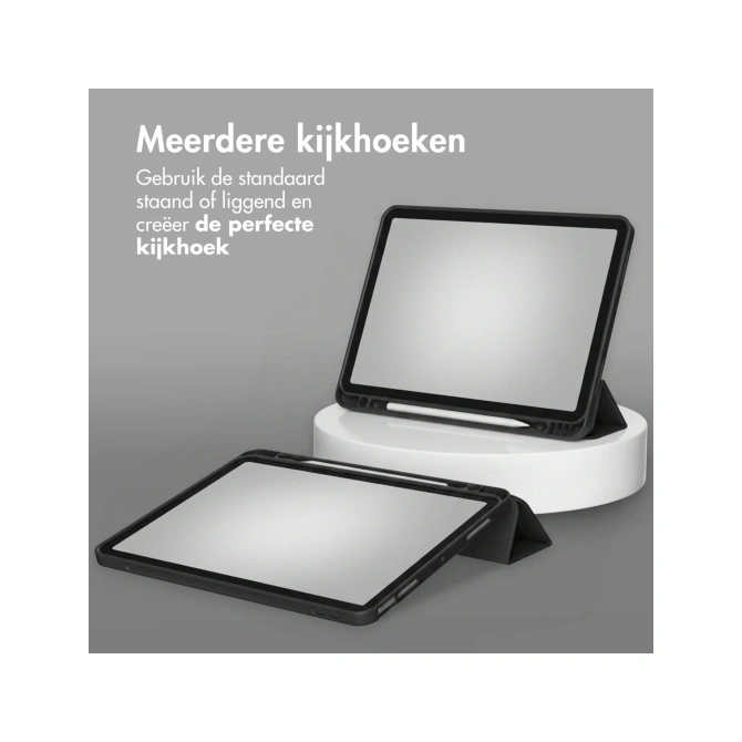 Accezz Smart Silicone Bookcase Apple iPad Air 11 inch (2026) M4 / (2025) M3 / (2024) M2 / Air 5 (2022) / Air 4 (2020) - Zwart