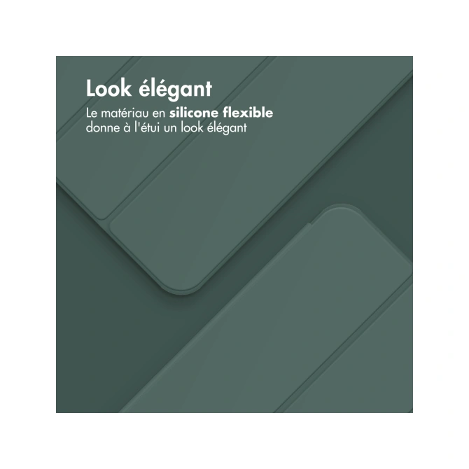 Accezz Smart Silicone Bookcase Apple iPad Pro 11 (2025) M5 / (2024) M4 - Donkergroen