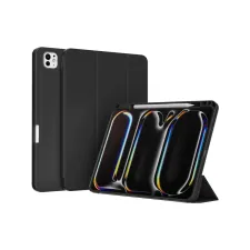 Accezz Smart Silicone Bookcase Apple iPad Pro 13 (2025) M5 / (2024) M4 - Zwart
