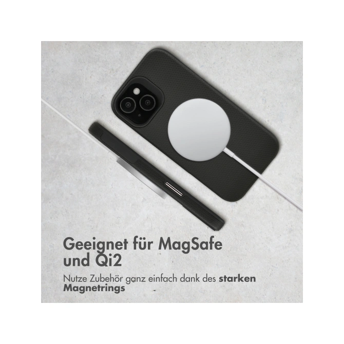 Accezz Tough Backcover met MagSafe Apple iPhone 15 - Zwart