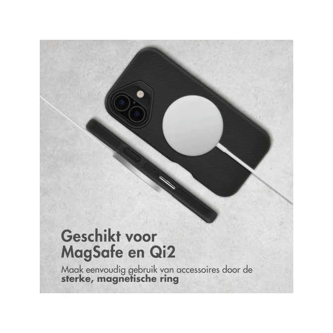 Accezz Tough Backcover met MagSafe Apple iPhone 16 - Zwart