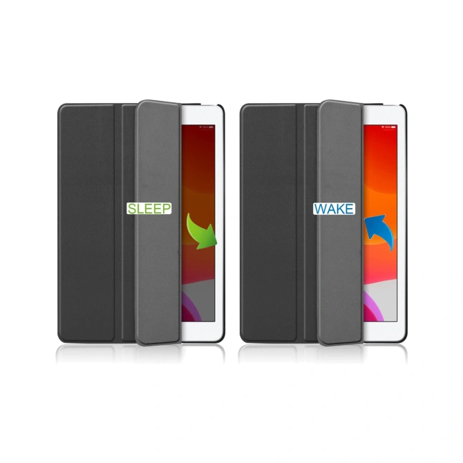 Accezz Trifold Bookcase Apple iPad 9 (2021) 10.2 inch / iPad 8 (2020) 10.2 inch / iPad 7 (2019) 10.2 inch - Zwart