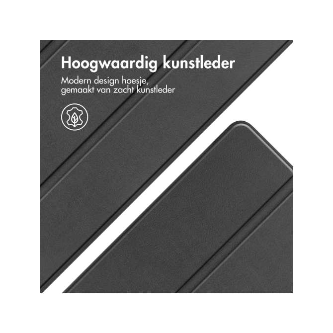Accezz Trifold Bookcase Apple iPad 9 (2021) 10.2 inch / iPad 8 (2020) 10.2 inch / iPad 7 (2019) 10.2 inch - Zwart