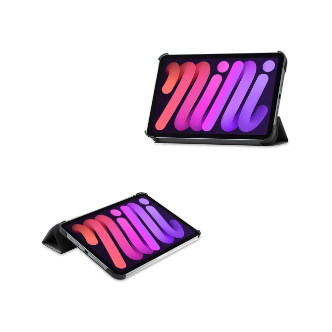 Accezz Trifold Bookcase Apple iPad Mini 7 (2024) / iPad Mini 6 (2021) - Zwart