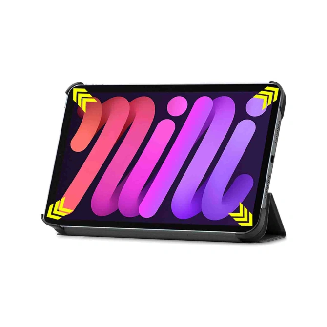 Accezz Trifold Bookcase Apple iPad Mini 7 (2024) / iPad Mini 6 (2021) - Zwart