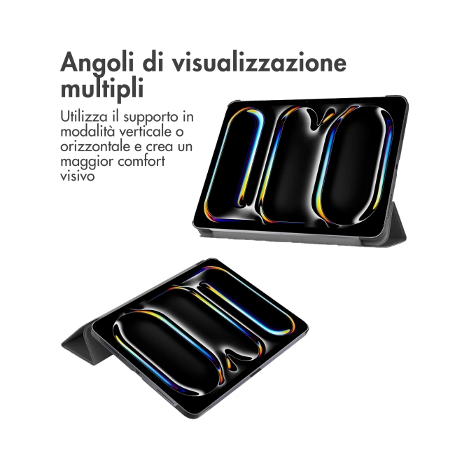 Accezz Trifold Bookcase Apple iPad Pro 11 (2025) M5 / (2024) M4 - Zwart