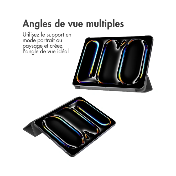 Accezz Trifold Bookcase Apple iPad Pro 11 (2025) M5 / (2024) M4 - Zwart