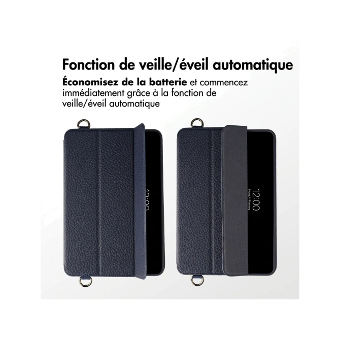 Accezz Trifold Bookcase met handstrap Apple iPad Mini 5 (2019) / Mini 4 (2015) - Donkerblauw