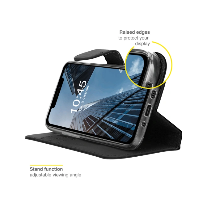 Accezz Wallet Softcase Bookcase Apple iPhone 13 - Zwart
