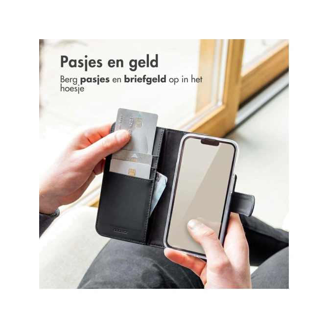 Accezz Wallet Softcase Bookcase Apple iPhone 14 - Zwart
