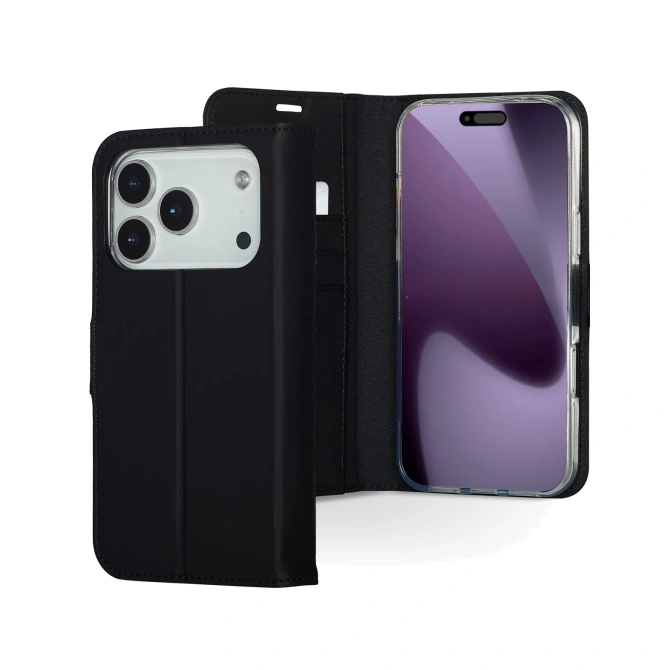 Accezz Wallet Softcase Bookcase Apple iPhone 17 Pro Max - Zwart