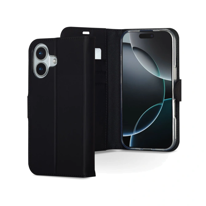 Accezz Wallet Softcase Bookcase Apple iPhone 17 - Zwart