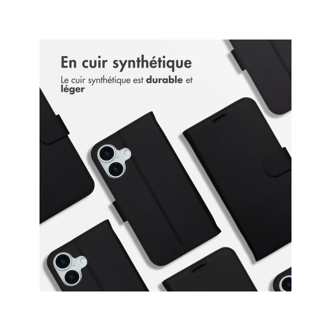 Accezz Wallet Softcase Bookcase Apple iPhone 17 - Zwart