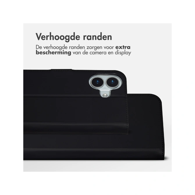 Accezz Wallet Softcase Bookcase Apple iPhone 17 - Zwart