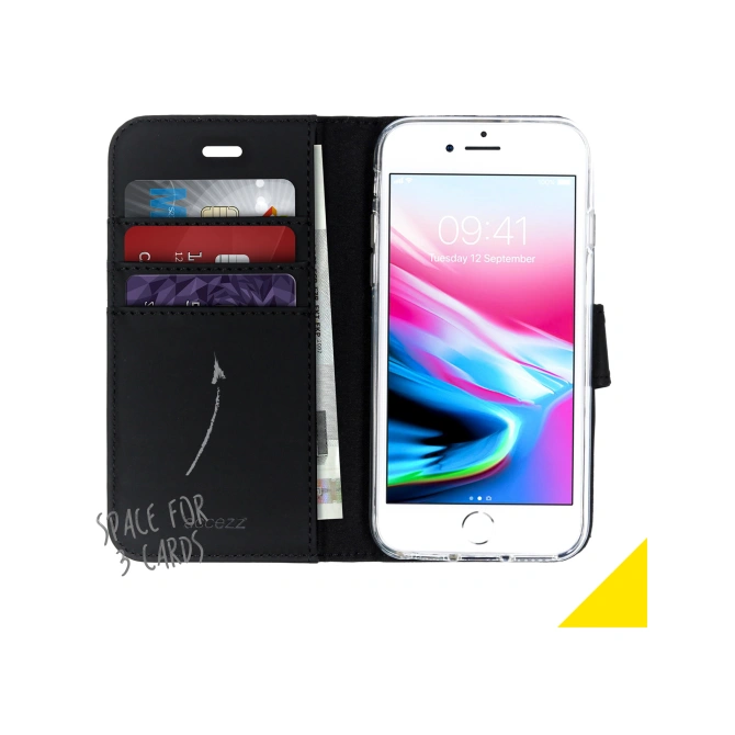 Accezz Wallet Softcase Bookcase Apple iPhone SE (2022 / 2020) / 8 / 7 / 6(s) - Zwart