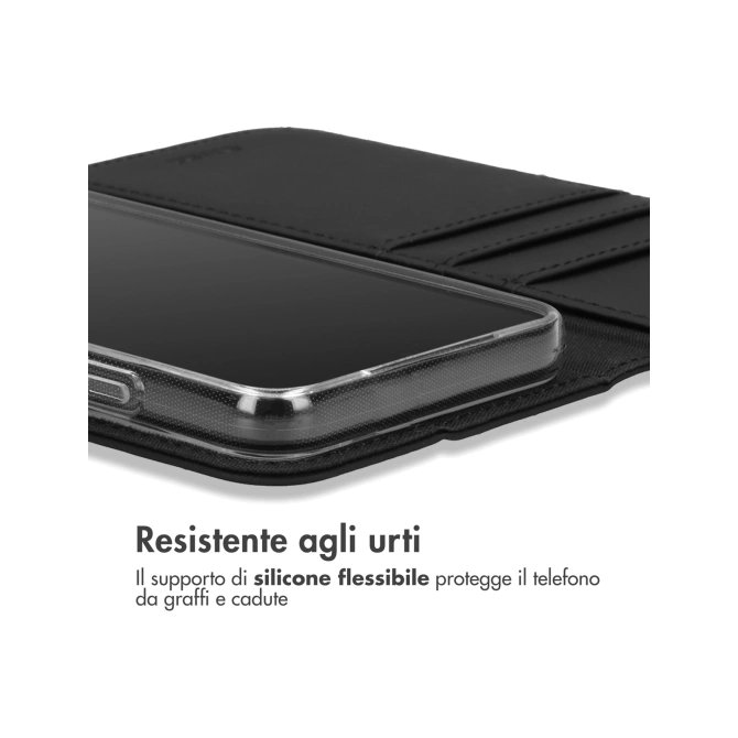 Accezz Wallet Softcase Bookcase Apple iPhone SE (2022 / 2020) / 8 / 7 / 6(s) - Zwart