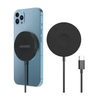 Accezz Wireless Charger USB-C - MagSafe Draadloze Oplader - 1 meter - Zwart