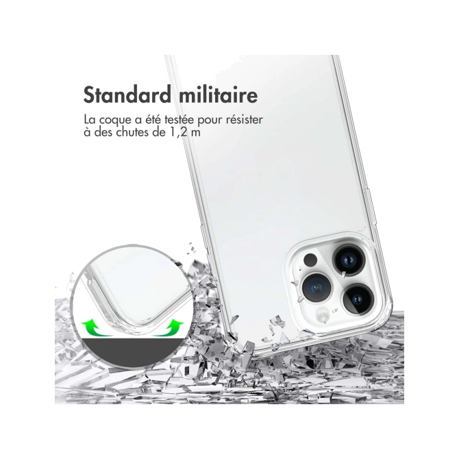 Accezz Xtreme Impact Backcover Apple iPhone 15 Pro Max - Transparant