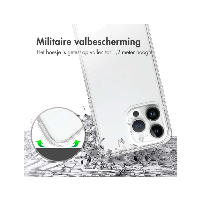 Accezz Xtreme Impact Backcover Apple iPhone 15 Pro Max - Transparant