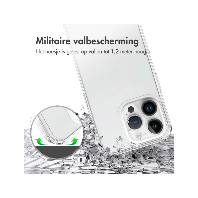 Accezz Xtreme Impact Backcover Apple iPhone 15 Pro - Transparant
