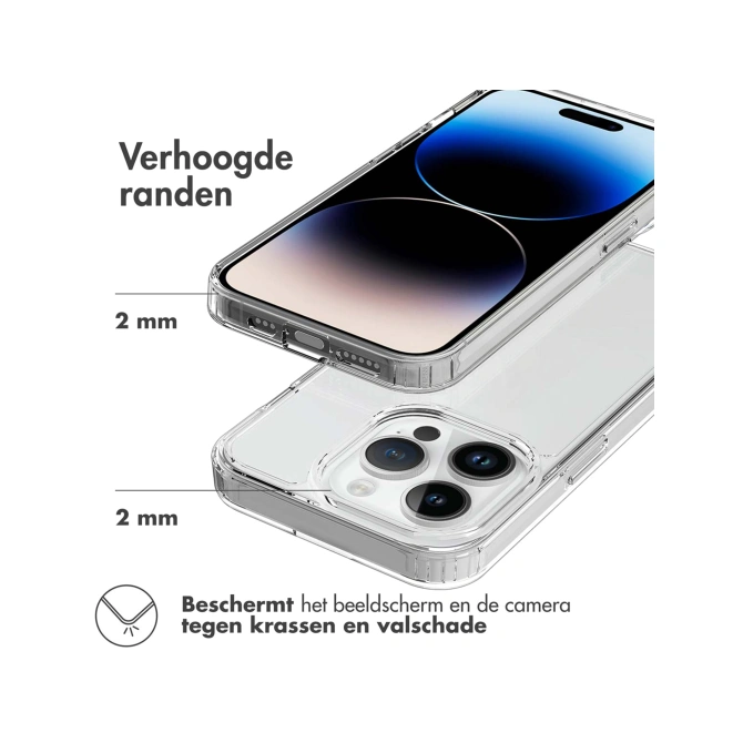 Accezz Xtreme Impact Backcover Apple iPhone 15 Pro - Transparant