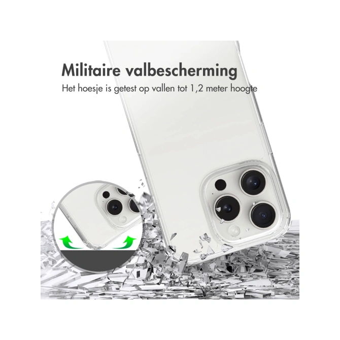 Accezz Xtreme Impact Backcover Apple iPhone 16 Pro - Transparant