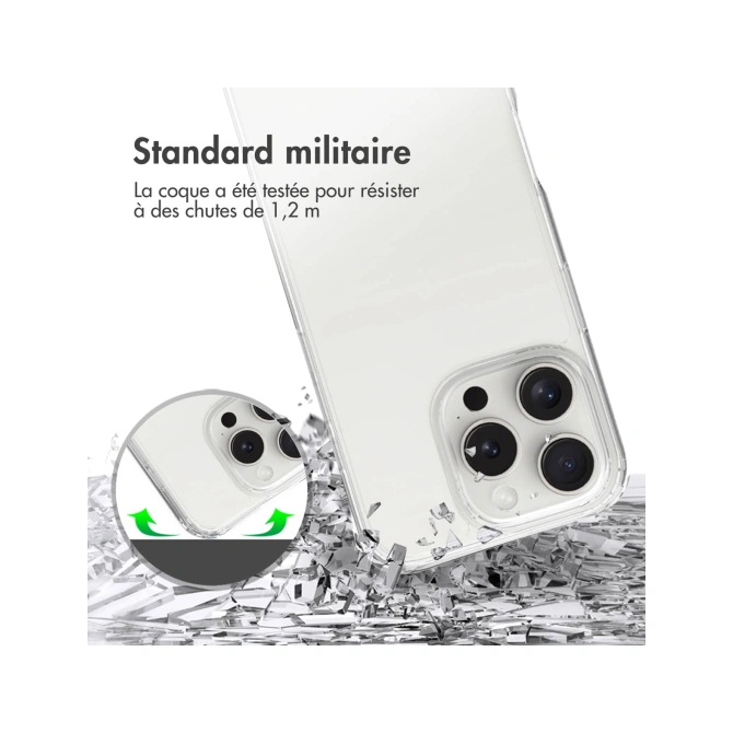 Accezz Xtreme Impact Backcover Apple iPhone 16 Pro - Transparant