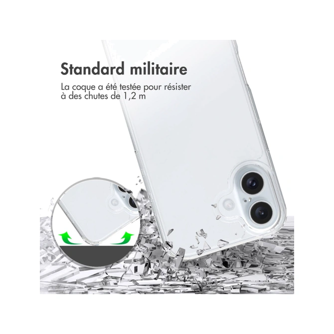 Accezz Xtreme Impact Backcover Apple iPhone 16 - Transparant