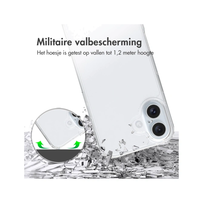 Accezz Xtreme Impact Backcover Apple iPhone 16 - Transparant