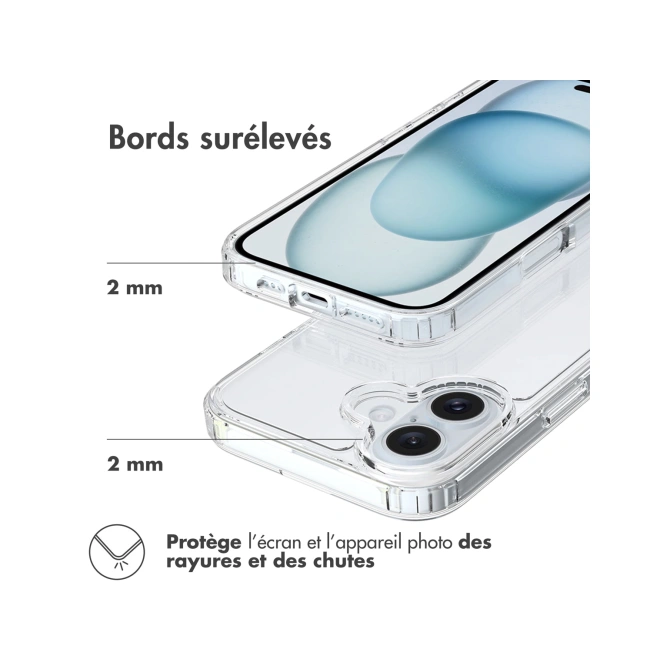 Accezz Xtreme Impact Backcover Apple iPhone 16 - Transparant