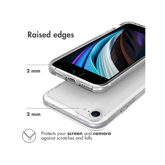 Accezz Xtreme Impact Backcover Apple iPhone SE (2022 / 2020) / 8 / 7 / 6(s) - Transparant