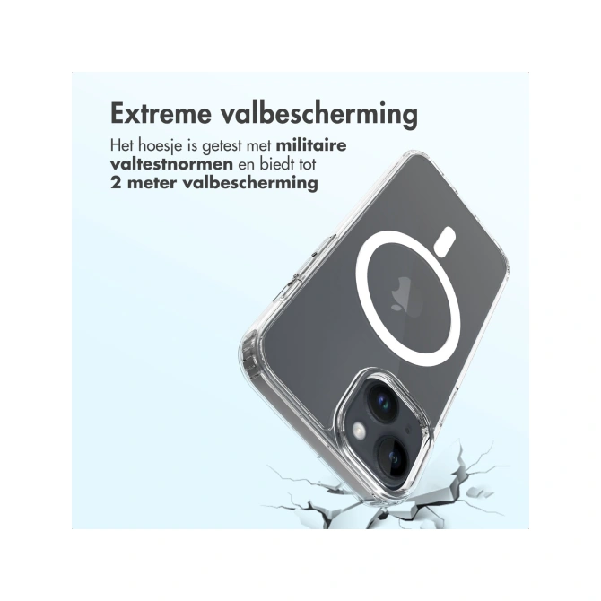 Accezz Xtreme Impact Backcover met MagSafe Apple iPhone 14 - Transparant