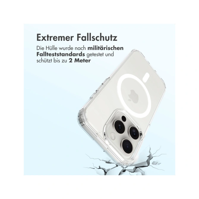 Accezz Xtreme Impact Backcover met MagSafe Apple iPhone 15 Pro - Transparant