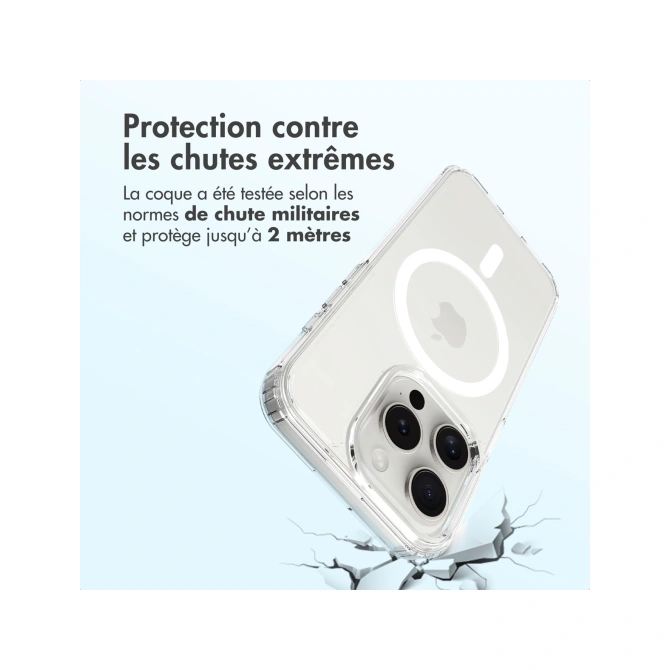 Accezz Xtreme Impact Backcover met MagSafe Apple iPhone 15 Pro - Transparant