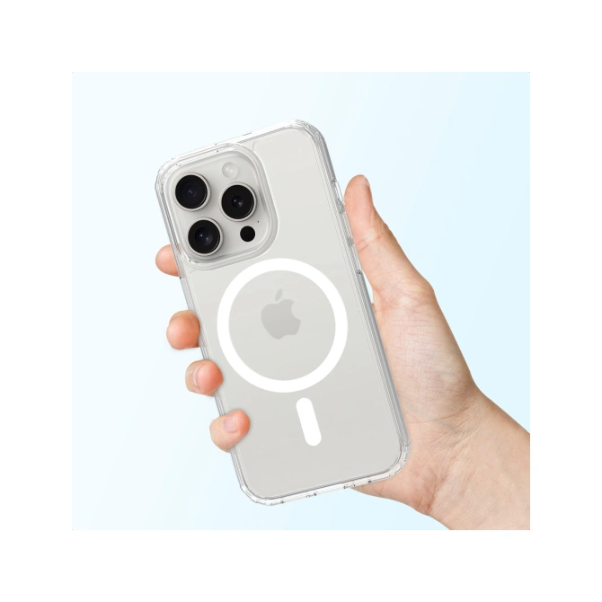 Accezz Xtreme Impact Backcover met MagSafe Apple iPhone 15 Pro - Transparant