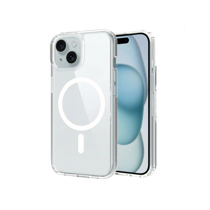 Accezz Xtreme Impact Backcover met MagSafe Apple iPhone 15 - Transparant