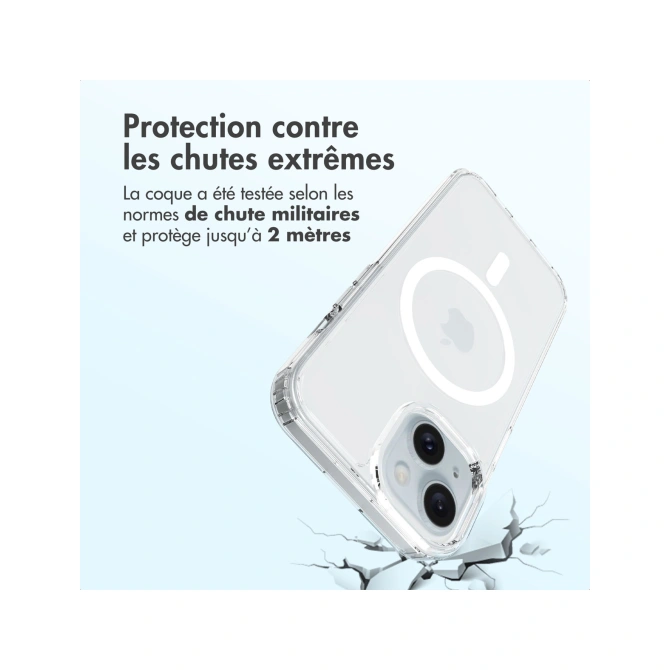Accezz Xtreme Impact Backcover met MagSafe Apple iPhone 15 - Transparant