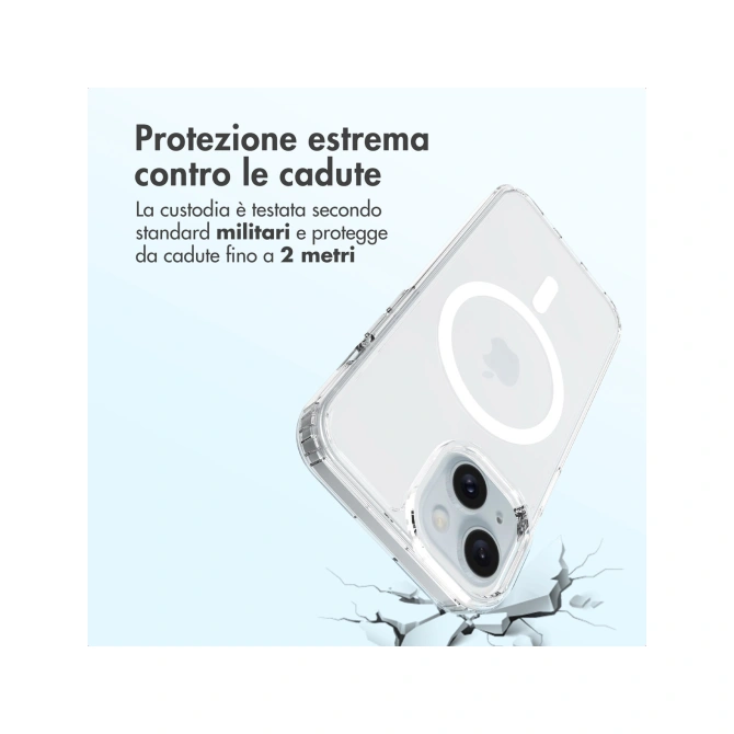 Accezz Xtreme Impact Backcover met MagSafe Apple iPhone 15 - Transparant